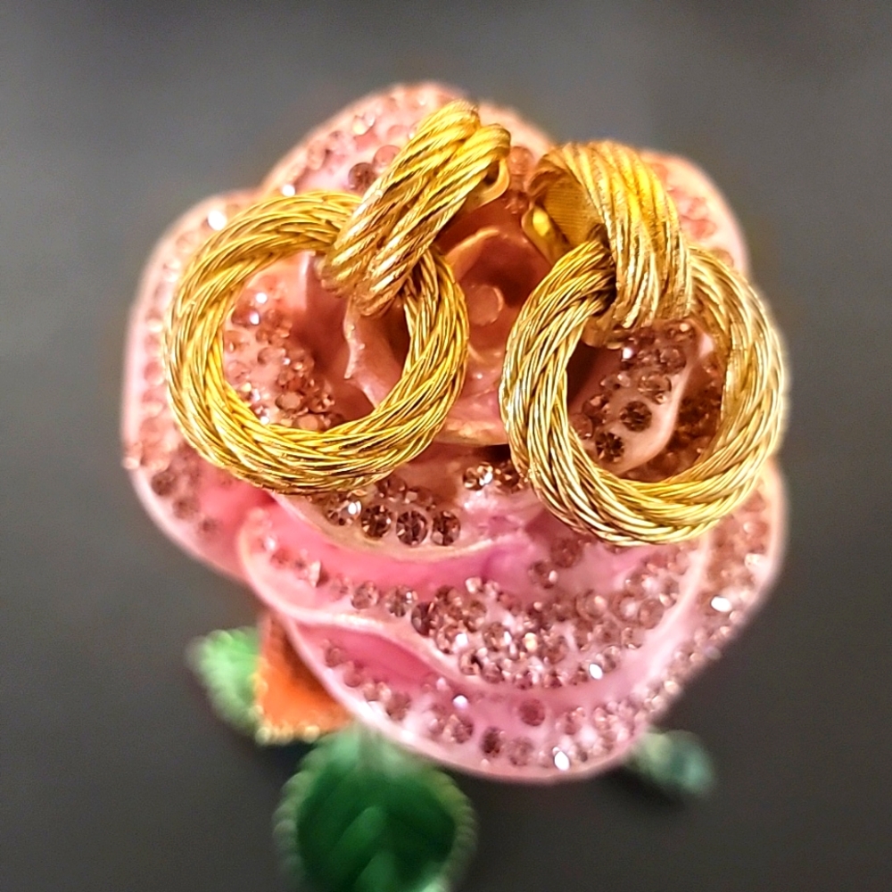 Vintage Christian Dior Door Knocker Clip Earrings